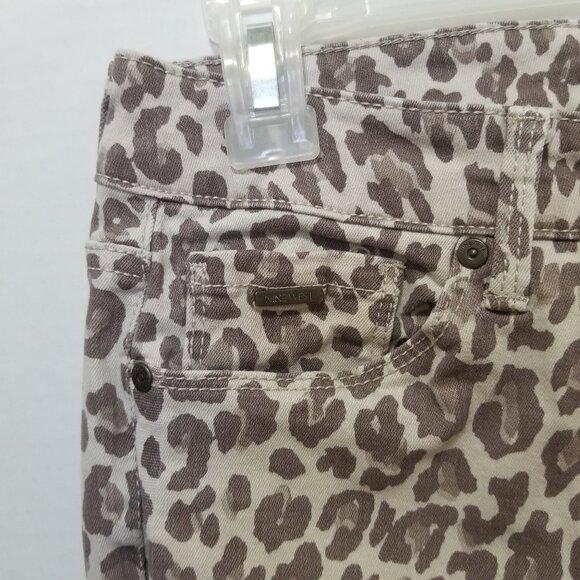 Nine West jeans 6 Gramercy Skinny Ankle leopard cheetah animal print denim - Picture 3 of 12